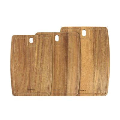 لوح تقطيع خشب السنط المستطيل